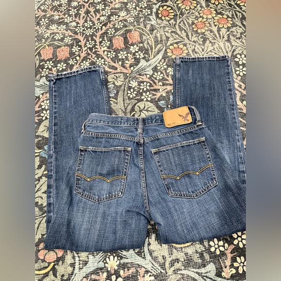 American Eagle Outfitters Women's Blue Jeans Original Straight Size 26/28 - Picture 4 of 5